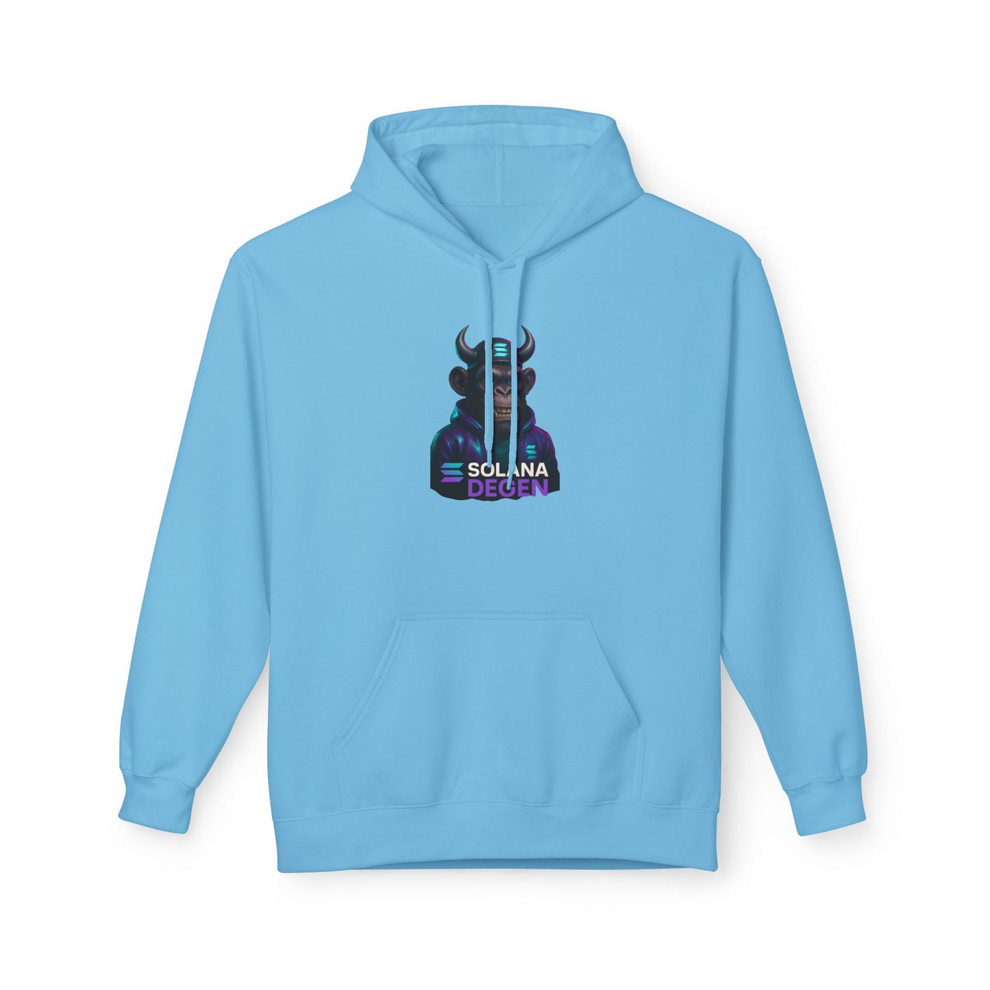 Solana Design Hoodie, Trendy Graphic Fleece, Unisex Streetwear, Gift for Crypto Lovers, Comfortable and Stylish Pullover