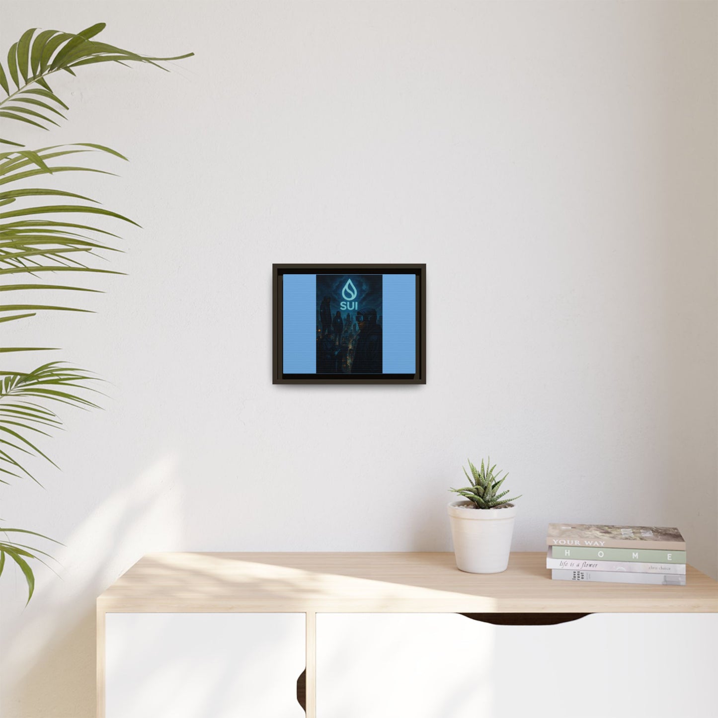 SUI Framed Canvas Art Print, Urban Art, Modern Wall Decor, Unique Gift for Art Lovers, Home or Office Decoration, SUI Design