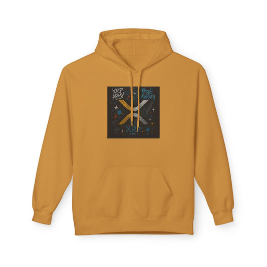 XRP Cosmic Vibes Hoodie, Unisex Graphic Sweatshirt for Cozy Nights, Perfect for Sci-Fi Lovers, Christmas Gifts, Starry Nightwear