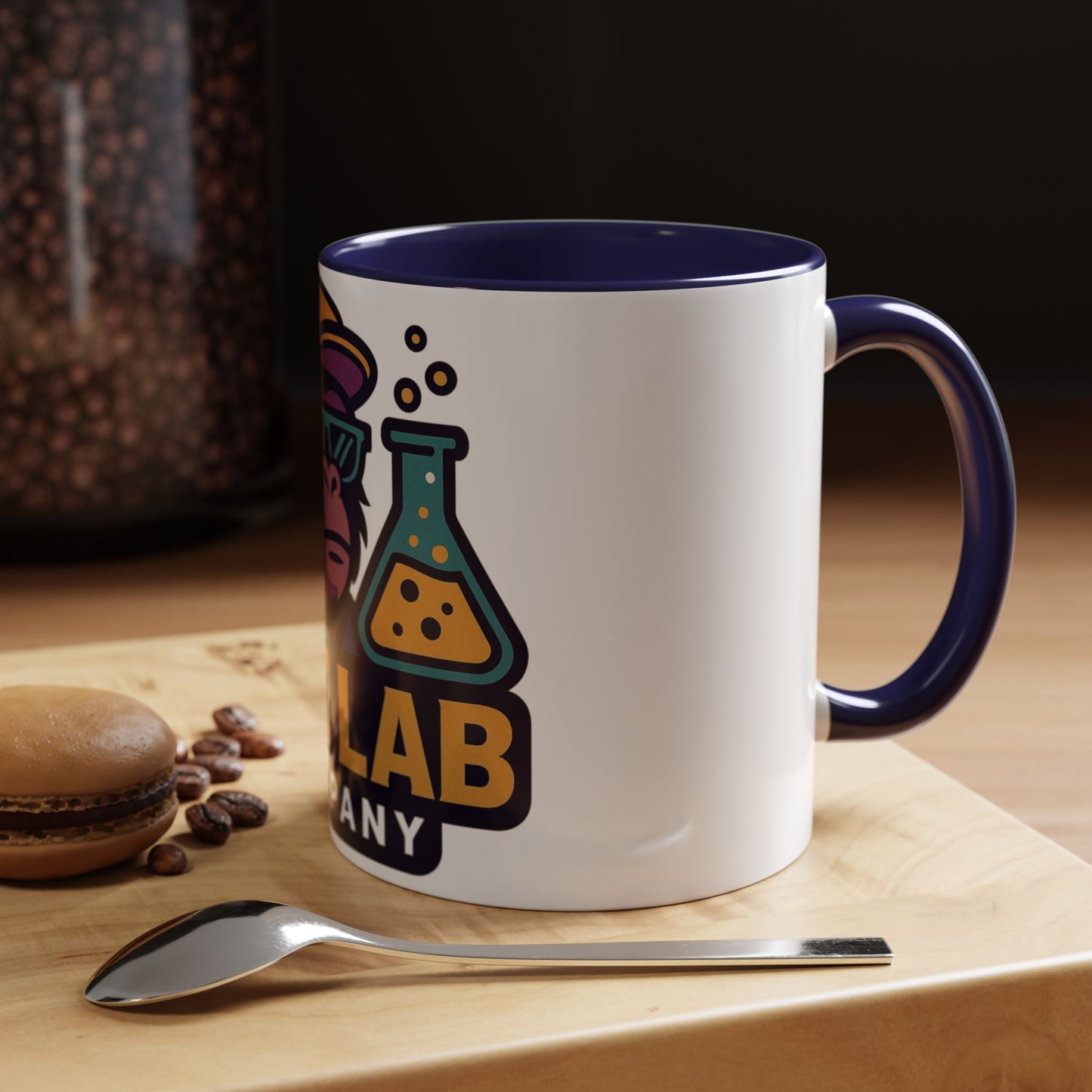 Ape Lab Company Accent Coffee Mug - Unique Gift for Coffee Lovers, Perfect for Scientists, Funny Office Mug, Lab Themed Drinkware, [...]