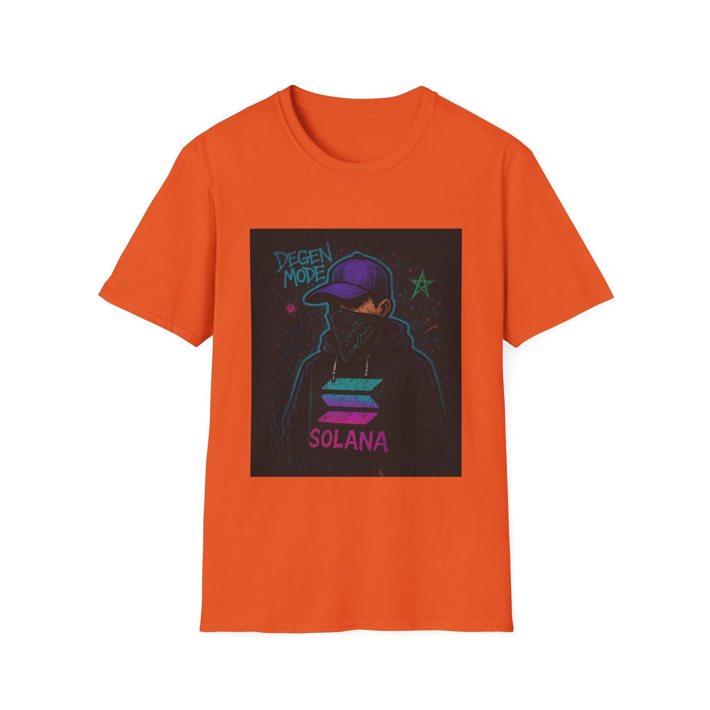 Degen Mode Graphic T-Shirt, Unisex Streetwear Tee, Cool Casual Outfit, Crypto Enthusiast Gift, NFT Fashion Top