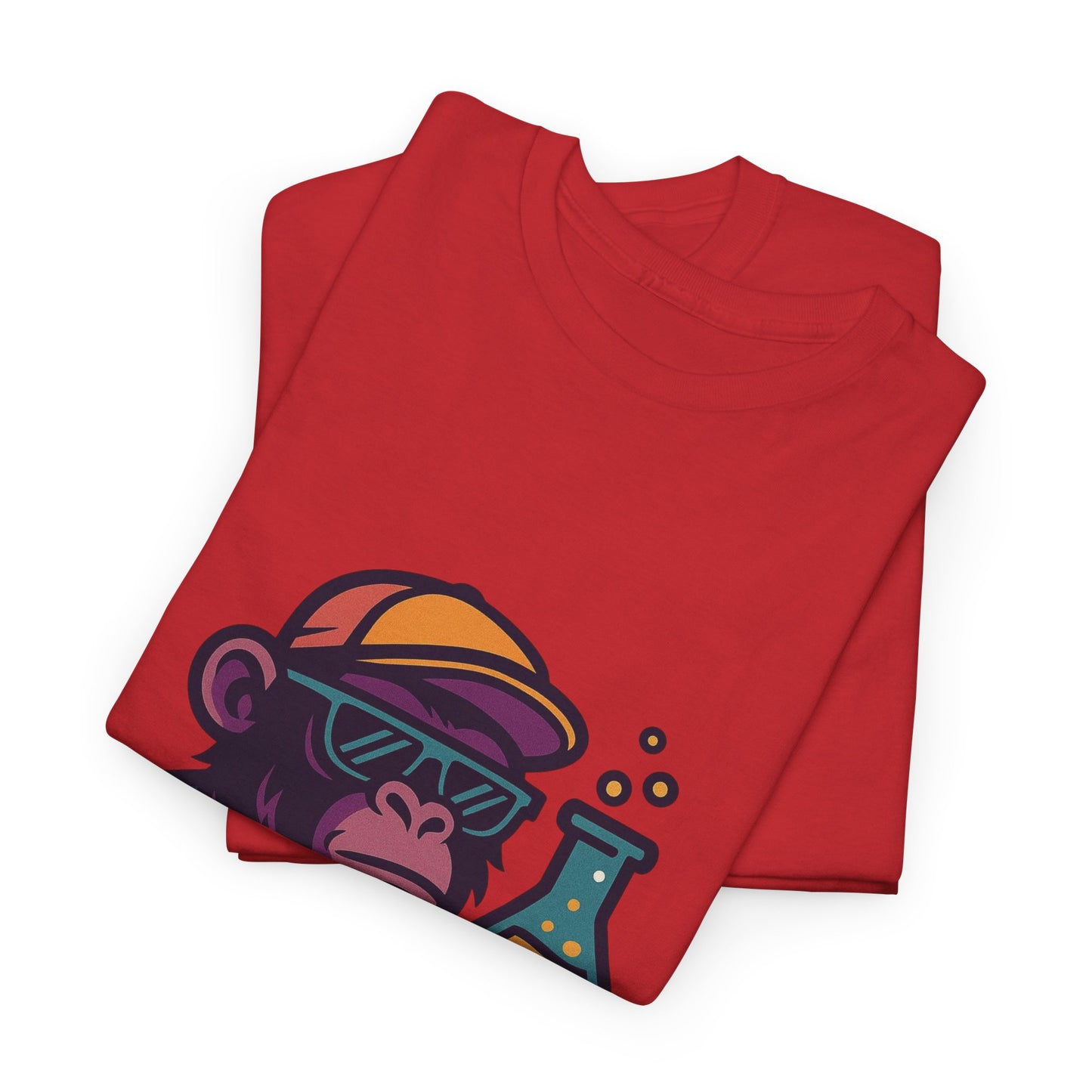 Ape Lab Company Unisex Heavy Cotton Tee - Fun and Stylish Tee for Science Lovers, Perfect for Casual Wear, Gifts, Birthdays, and Parties