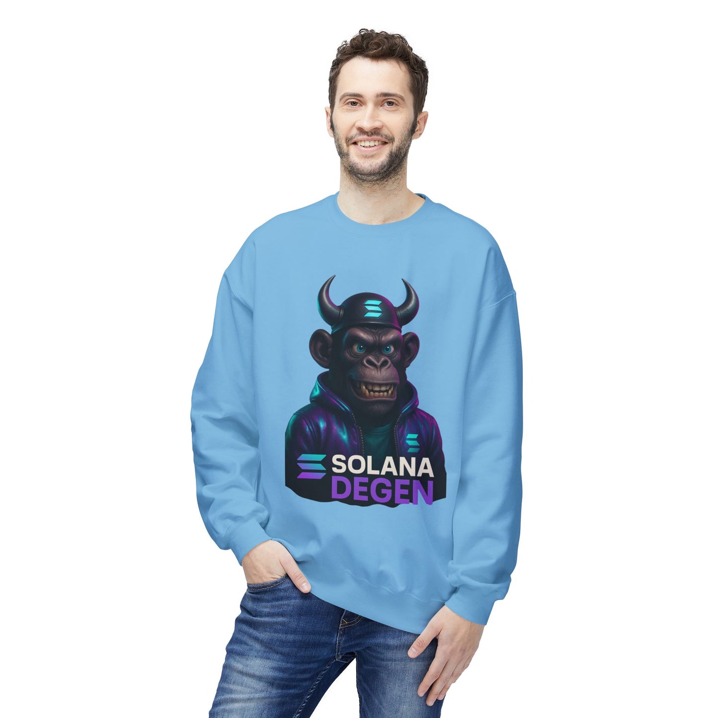 Solana Cool Graphic Sweatshirt for Crypto Enthusiasts | Perfect for Gifts, Casual Wear, Street Style, Gaming Events, Crypto Community