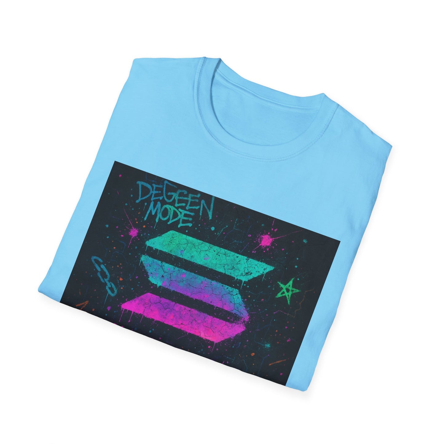 Vibrant Graphic Tee - 'Solana Proof of History' Unisex Softstyle T-Shirt, Casual Wear, Gift for Crypto Enthusiasts, Everyday Fashion, [...]