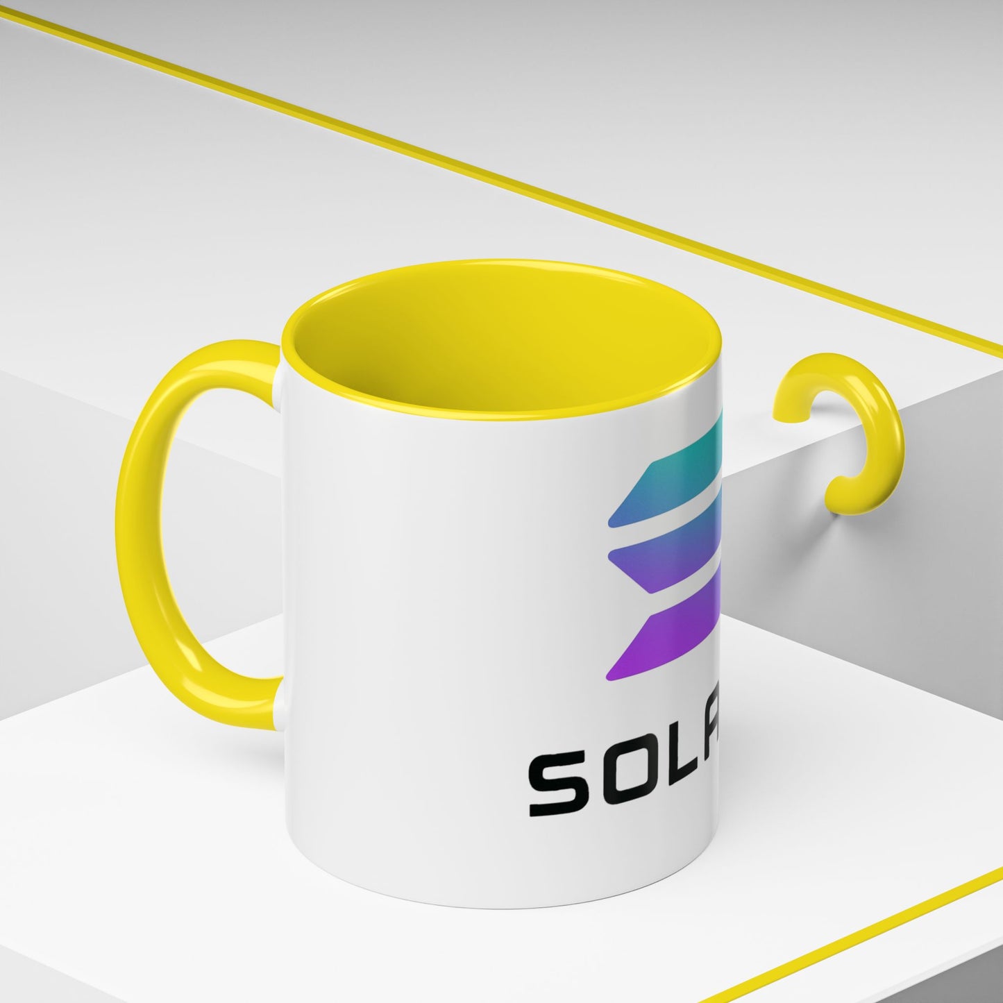 Solana Accent Coffee Mug - Perfect for Crypto Lovers, Stylish Drinkware, Gift for Tech Enthusiasts, Unique Office Accessories, Modern [...]