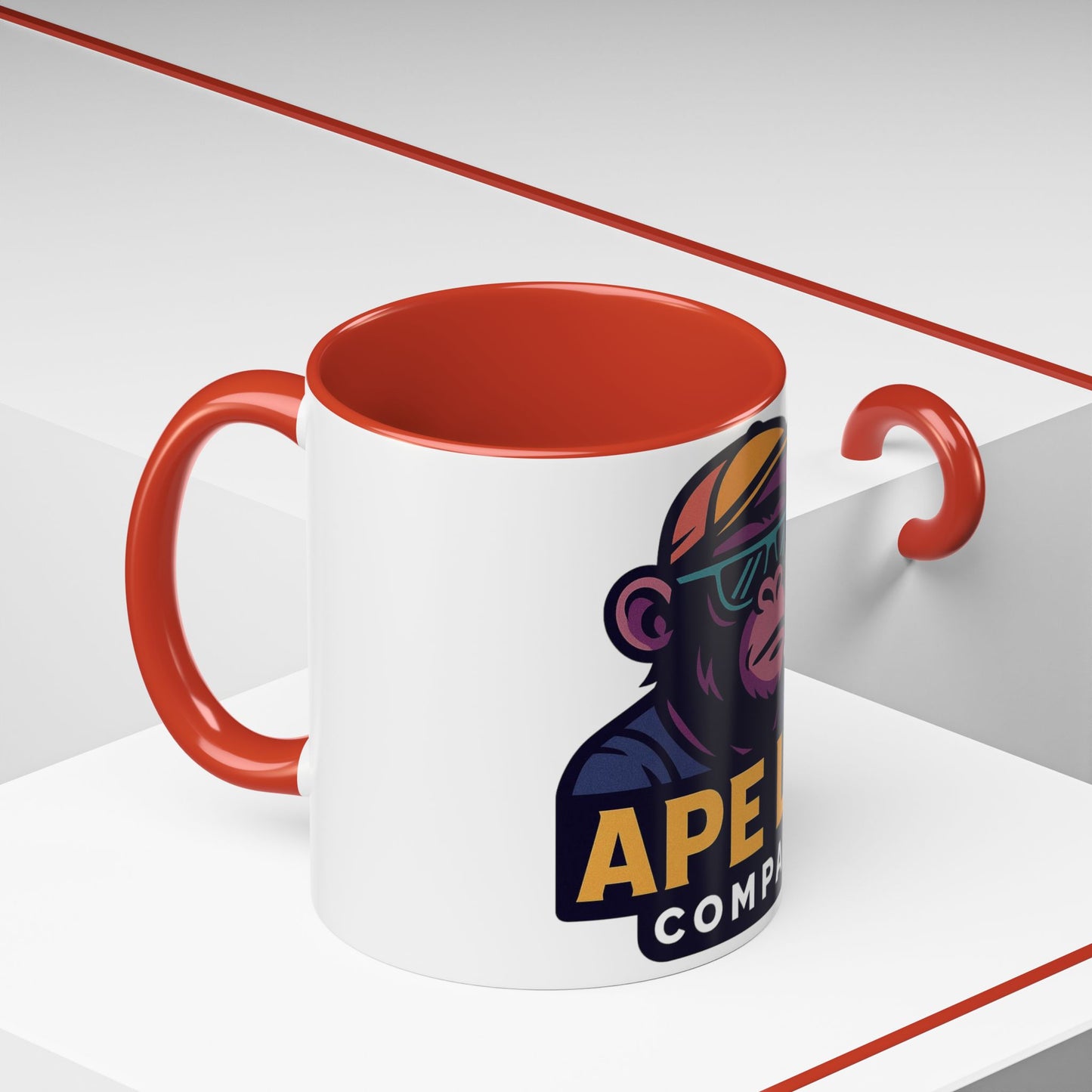 Ape Lab Company Accent Coffee Mug - Unique Gift for Coffee Lovers, Perfect for Scientists, Funny Office Mug, Lab Themed Drinkware, [...]