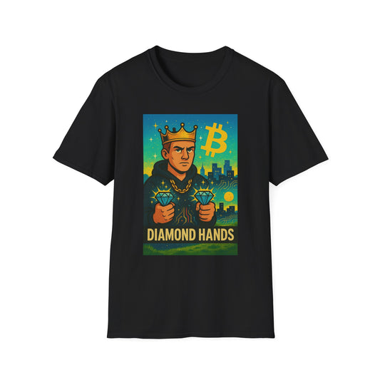 Crypto Enthusiast Unisex T-Shirt - "Diamond Hands" Funny Bitcoin Tee, Gift for Investors, Meme Shirt, Crypto Lover Apparel
